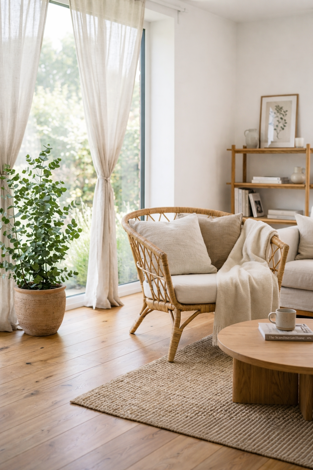 Natürliches nachhaltiges Wohnzimmer