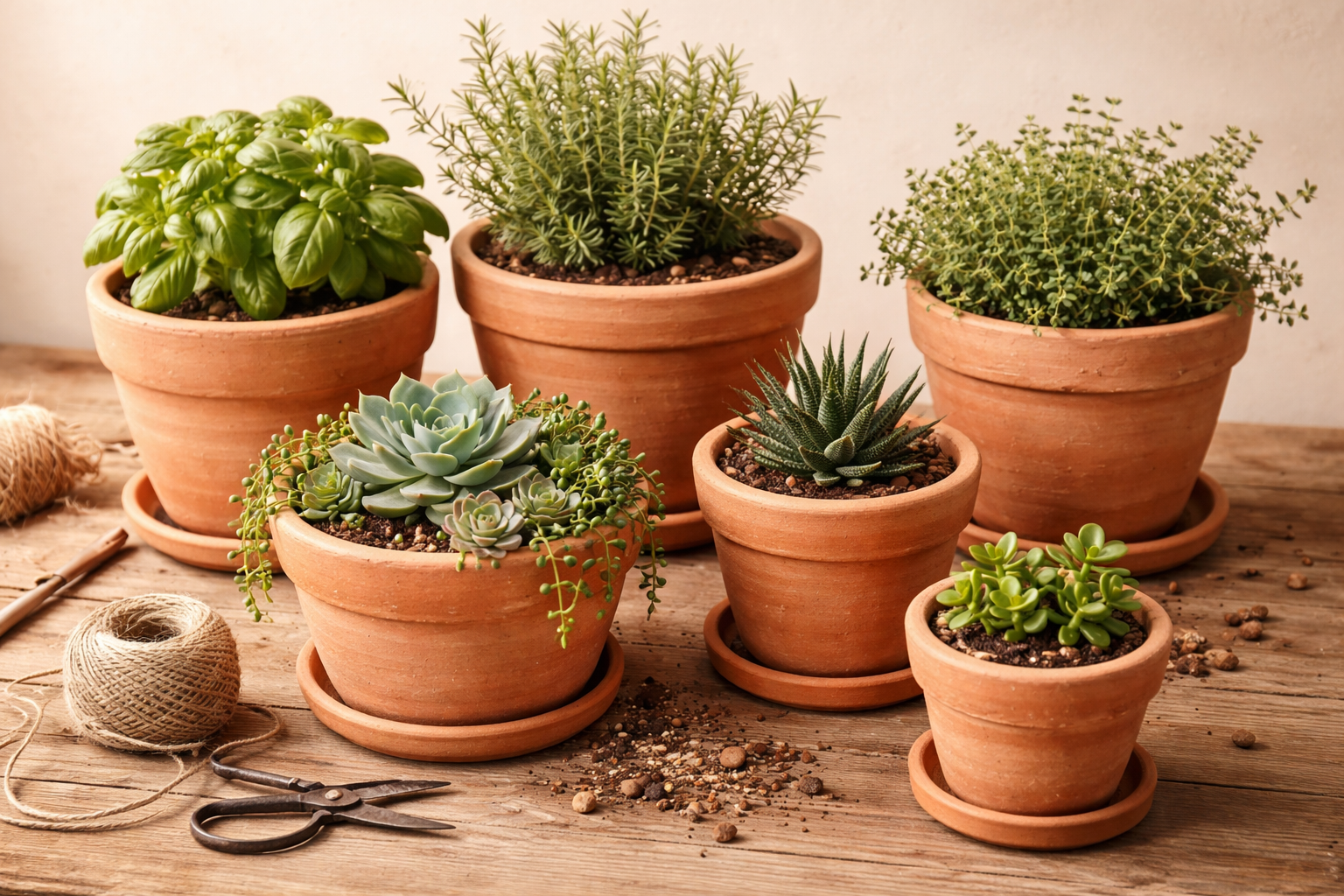 Terrakotta Blumentöpfe