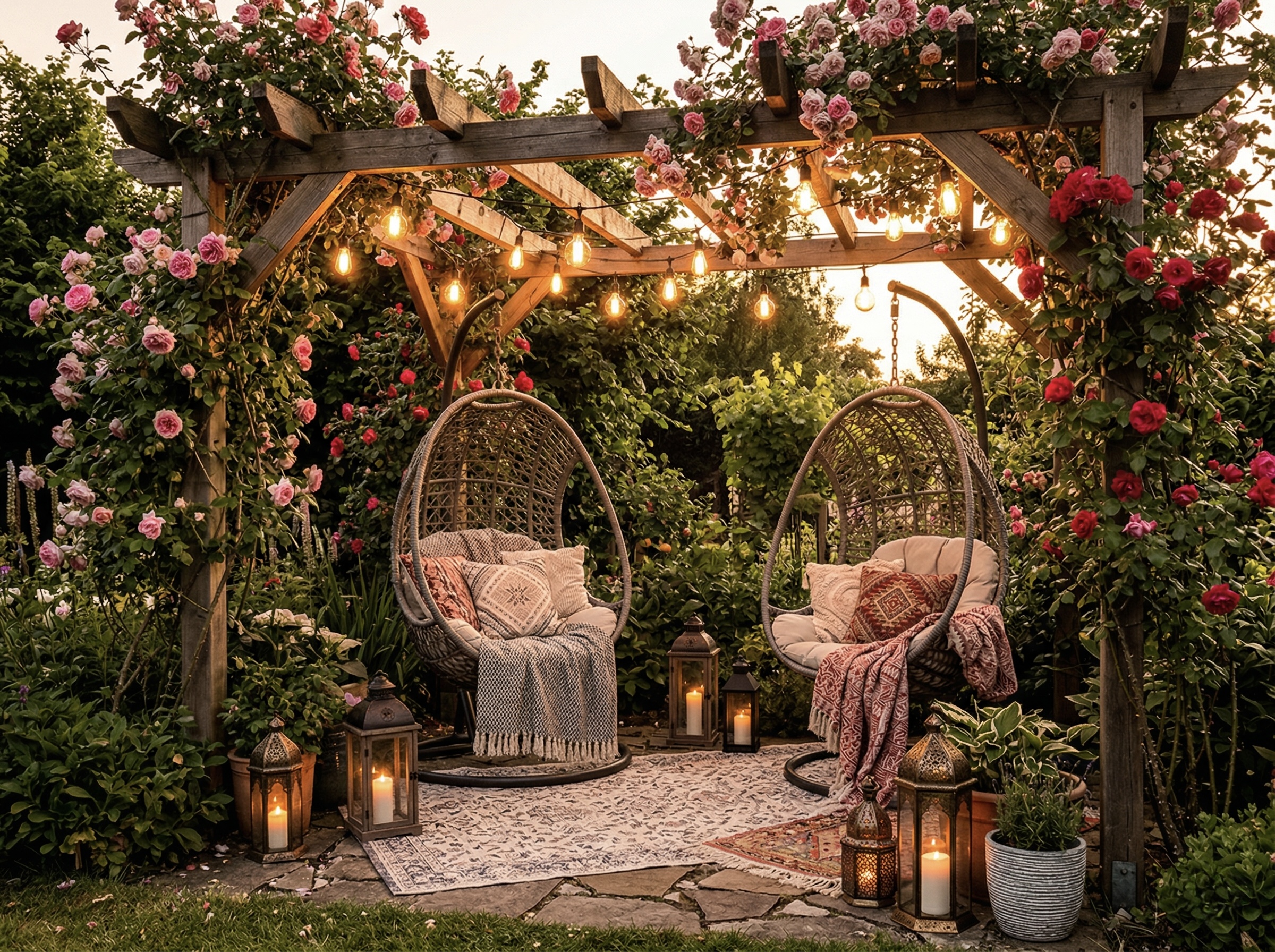 Boho Gartenecke