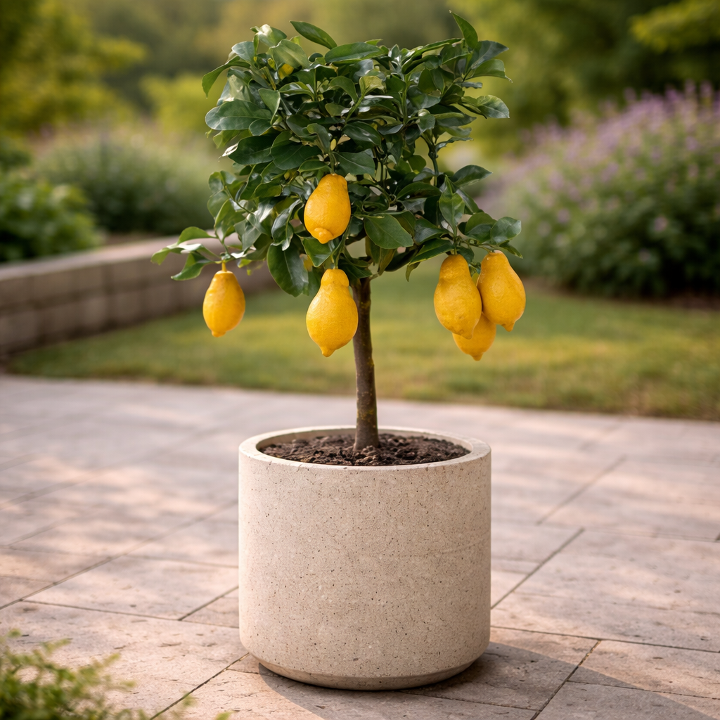 Zitronenbaum Terrassenpflanze