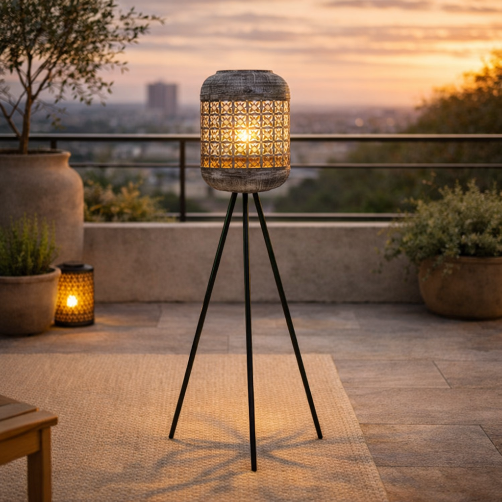 Gadgy Solar Stehlampe Dreibein
