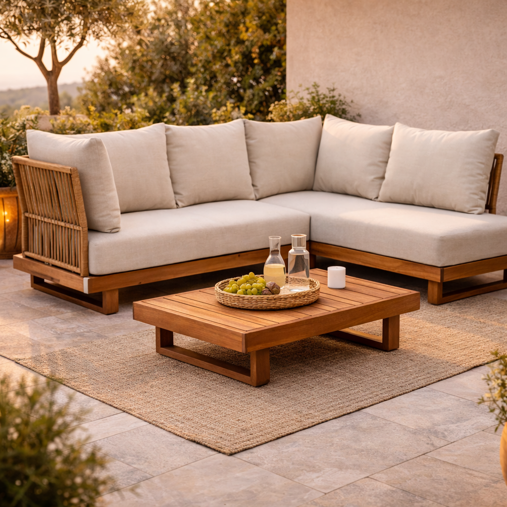 Raco Ecksofa FSC Akazienholz