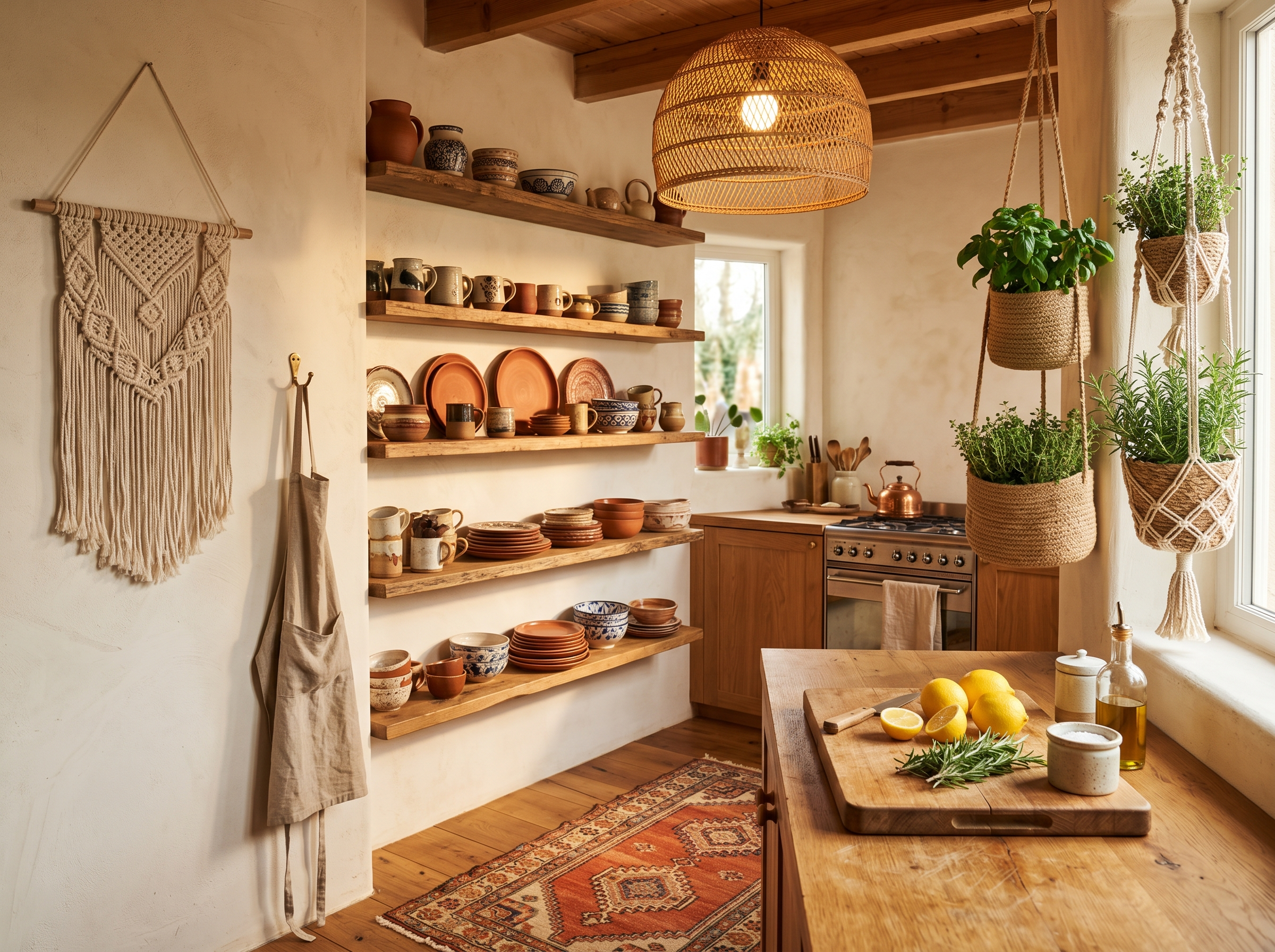 Boho Küche einrichten