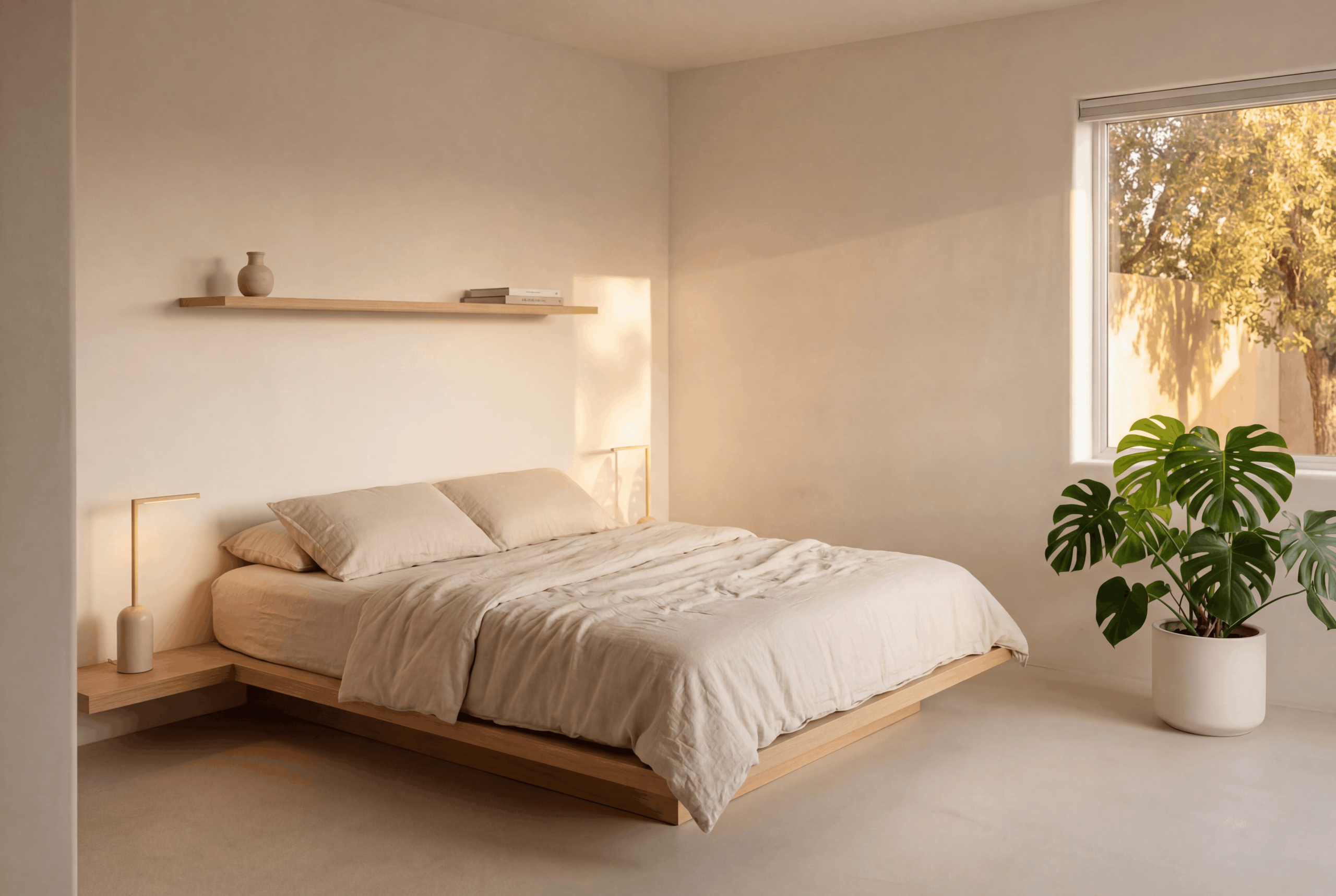 Minimalistisch Schlafzimmer